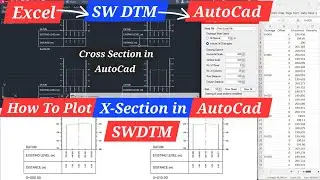 How to Plot Cross Section | In AutoCAD | SWDTM | Plot of X section | Nilesh Jha Life| swdtm tutorial