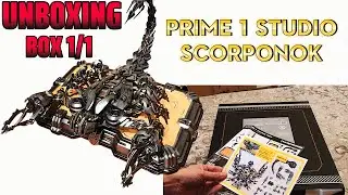 Unboxing Prime 1 Studio Transformers Scorponok in the Museum Masterline Series, Box 1-1