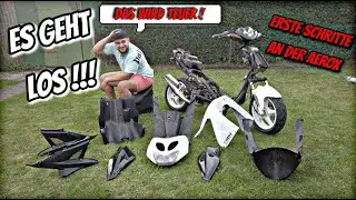 Das YAMAHA AEROX Projekt Beginnt / Erste Begutachtung des Rollers !