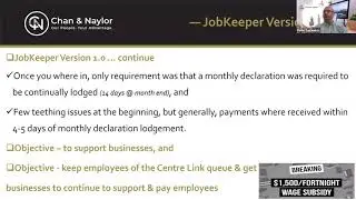 Jobkeeper 2 0 October 2020 Webinar - Financially Sorted