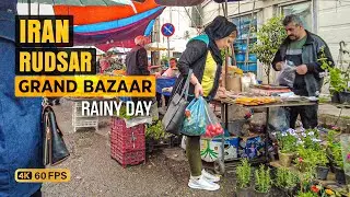 RUDSAR GRAND BAZAAR ON A RAINY DAY [4K 60fps]