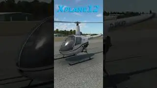X Plane 12 Robinson R22 Full Down Autorotation