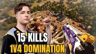 NAVI SoseD Destroys This Area & Dominates the Entire Lobby with 15 Kills (1v4) PUBG