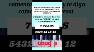 APRENDE A TOCAR EL PIANO DESDE CERO 🎹 #piano #pianosol #aprenderpiano #pianotutorial #tutorial