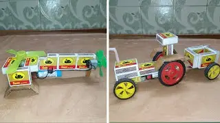 Top 2 Best Matchbox Invention At Home - How to Make Motor Helicopter & Tractor Trolley With Matchbox