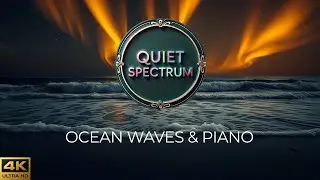 Amber Horizon Waves with Piano &ndash; Calm Loop 5 min #quietspectrum  #calm  #focusambience