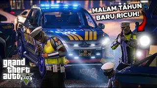 Patroli Malam Tahun Baru Berakhir Ricuh! GTA 5 Mod Polisi Indonesia