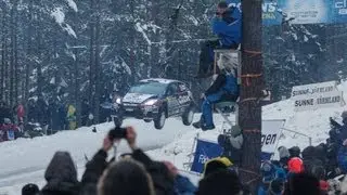 WRC drivers Try to Break Colin's Crest Jump Record at Rally Sweden