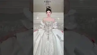 Luxury off shoulder wedding dress #weddingdress #weddinggown #bridal