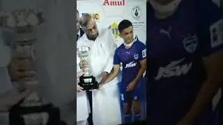 so sad He is just pushing Indian Football team captain just for his photograph shame on you Governor