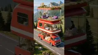 Three Story Camper 🏞️✨ #camper #car #dreamonwheels #roadescape #haven2haven #shorts #F8