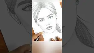 Face sketch 😍#shorts #drawing