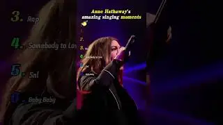 Anne Hathaway's amazing singing moments！#annehathway #singing #celebrity #entertainment