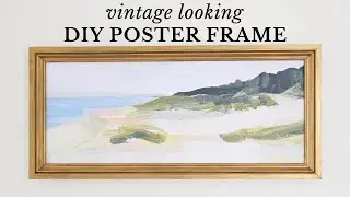 DIY Poster Frame | DIY vintage frame