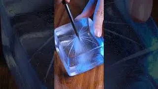 Cracking Ice with an Ice Pick | Satisfying ASMR ❄️🔨 #ASMR #IceCracking  #OddlySatisfying#shorts