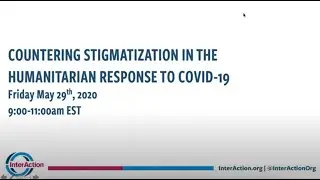 Countering Stigmatization in the Humanitarian Response to COVID-19