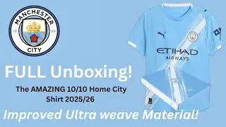 Manchester City Home Shirt 2025/26 Kit Unboxing Review Puma Football Prem League Jersey Ultraweave 