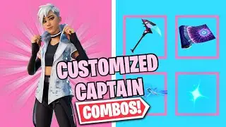 CUSTOMIZED CAPTAIN COMBOS | FORTNITE SKIN REVIEW