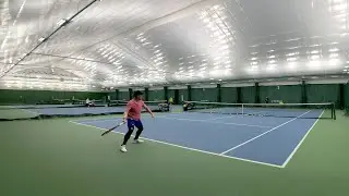 [4K UHD Court-Level] Jackie's Tennis Training - #694 - 2026-01-14 (8am, Wed) - Rally with Daniel
