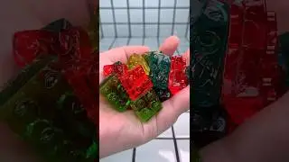 4d gummy blocks lego jelly candy food mukbang