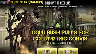 The Walking Dead Road to Survival Gold Rush Pulls for Gold Mythic Corvis