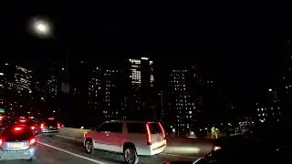 4K New York NYC Manhattan Battery Park Tunnel Underpass at @ Night (03-30-2023)