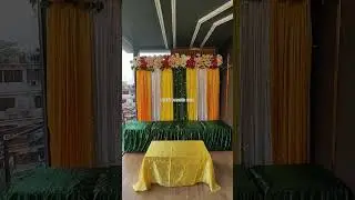 Haldi stage decorations