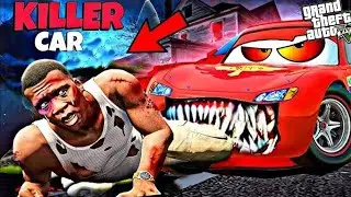 GTA 5 : Cursed killer horror car | killer horror car attack on franklin in (GTA V MOD)