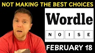 My strategy today is PATHETIC! | Wordle #1705 (Feb 18 2026)