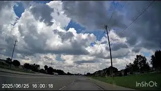Scary sky; tornado watch #scarydrive #thunderstorm #shelterinplace #hail #flood #cloudydays #dashcam