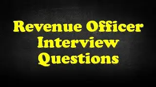 Revenue Officer Interview Questions