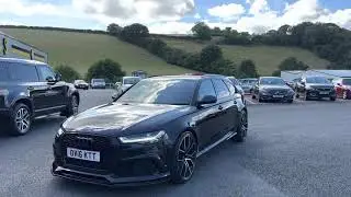 2016 AUDI RS6 AVANT PERFORMANCE in Black with Carbon for sale Castle Motors