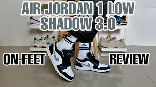 AIR JORDAN 1 LOW SHADOW 3.0 / ЧЕРНЫЙ СЕРЫЙ БЕЛЫЙ | ОБЗОР