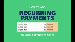 How to add Recurring Payments to Your Expense Tracker | Debbbag