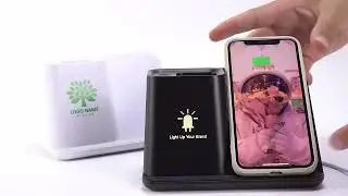 Wholesale Eco Friendly Wheat Straw Desktop Wireless Charger Organizer