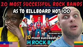 REACTION TO 20 Most Successful British Rock Bands According to Billboard Hot 100