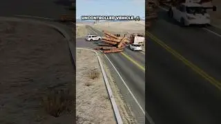 Uncontrolled Vehicle 🚜|BeamNgDrive | #gaming #car #beamng #beamngdrive #shorts #beamngytviral
