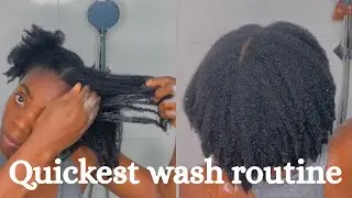 Easiest wash day routine for 4c natural hair| quick, easy and safe. 