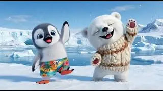 Peppy Penguin and Pauly Bear Snowflake Dance