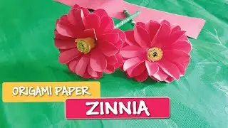 Zinnia Paper Flower Tutorial- How to Make Easy Small Paper Flowers