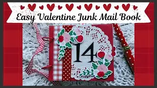 Easy Valentine Junk Mail Book #envelopeideas #craftygiveaway