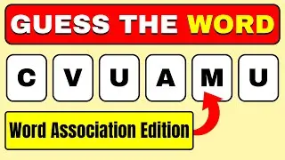 Guess The WORD | Scramble Word Challenge Round 32 By Mindful Mosaic 2.0 | Word Association Edition