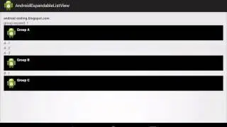 Android ExpandableListView example