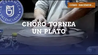 Plato de Cerámica en la fábrica de José Gimeno