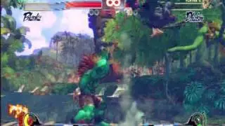 Street Fighter 4 Offline Match 12: Me Vs purelordX (Blanka Vs Dhalsim)
