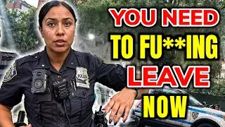 When Female Officer Presses for ID, But Gets Shut Down | First Amendment Audit