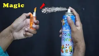 🔥 Fire on snow spray||crazy hacks