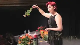 Long & Low (modern) arrangement of flowers