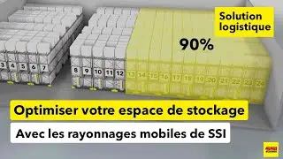 Gagnez en capacité et en surface de stockage grâce au palettier mobile