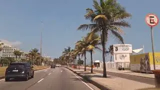 Barra da Tijuca via Avenida Lúcio Costa antiga Avenida Sernambetiba (parte 3)